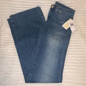 Women’s 00 MICHAEL KORS Mid Rise Flare Leg Vintage Blue Wash Jeans MH69CKY4V6